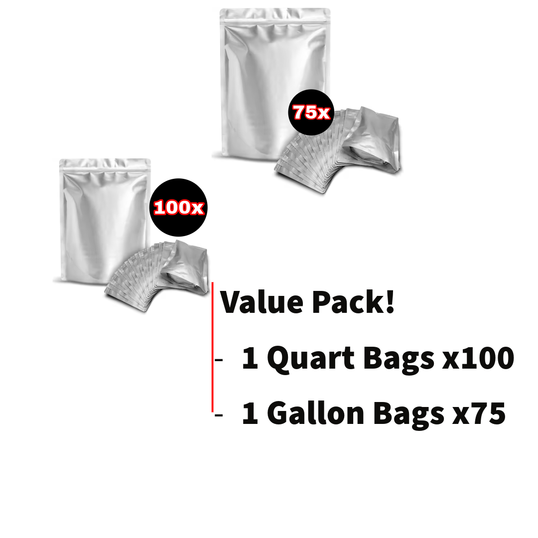 Mylar Bags Value Pack - 175 Bags